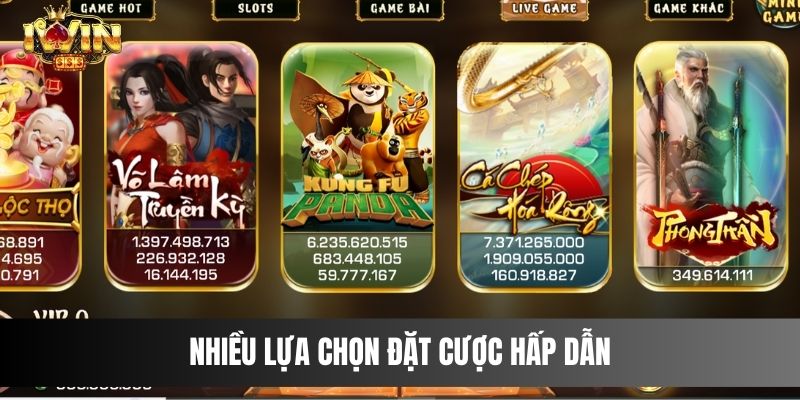 Nhiều lựa chọn đặt cược hấp dẫn