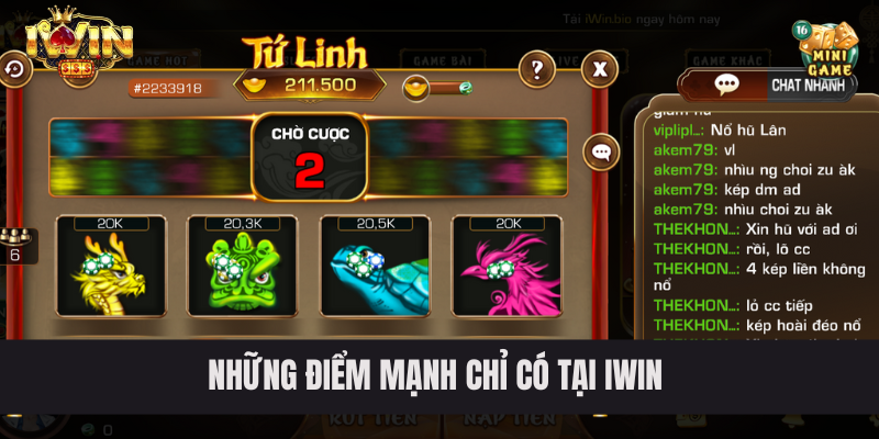 Những điểm mạnh chỉ có tại IWIN 