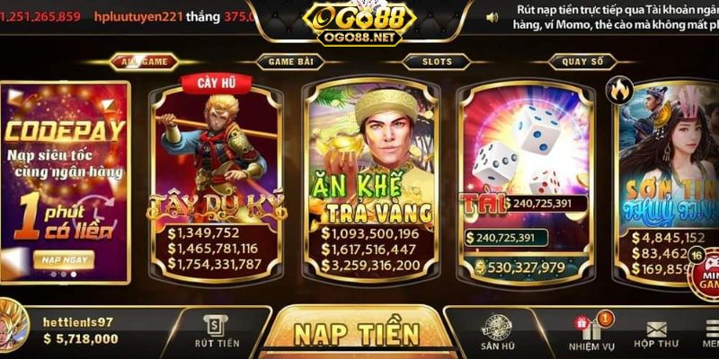 Tải Go88 về điện thoại và thỏa sức khám phá đa dạng game