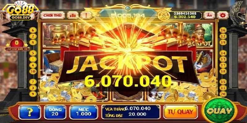 Tải Go88 có cơ hội rinh jackpot khủng từ nổ hũ